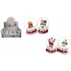 BOULE A NEIGE DE NOEL 6X4.5 CM