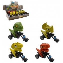 MOTO 12 CM DINOSAURE FRICTION