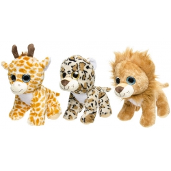 PELUCHE ANIMAUX SAUVAGES 25 CM