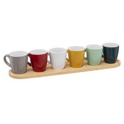 COFFRET 6 TASSES COLORAMA 9 CL