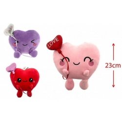 PELUCHE COEUR 23 CM 3...