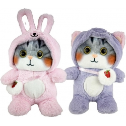 PELUCHE CHAT CAPUCHE 60 CM