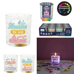 BOUGIE PARFUMEE COULEUR CHANGE
