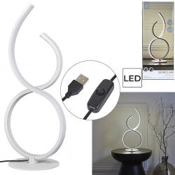 LAMPE LED DESIGN BLANC
