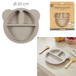 ASSIETTE SILICONE OURS
