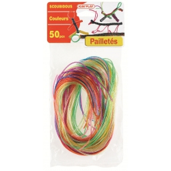 SCOUBIDOU PAILLETES - 50 BRINS